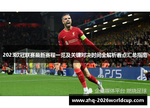 2023欧冠联赛最新赛程一览及关键对决时间全解析看点汇总指南 2023欧冠联赛最新赛程一览及关键对决时间全解析看点汇总指南